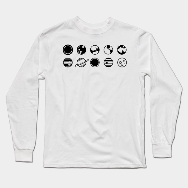 planets Long Sleeve T-Shirt by cptpuggles